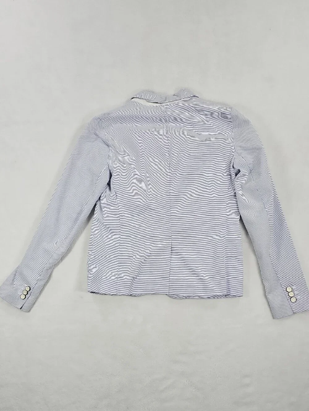 Gap Academy Blazer Pants Set 2 Blue White Seersucker Stripe Cotton Suit 9